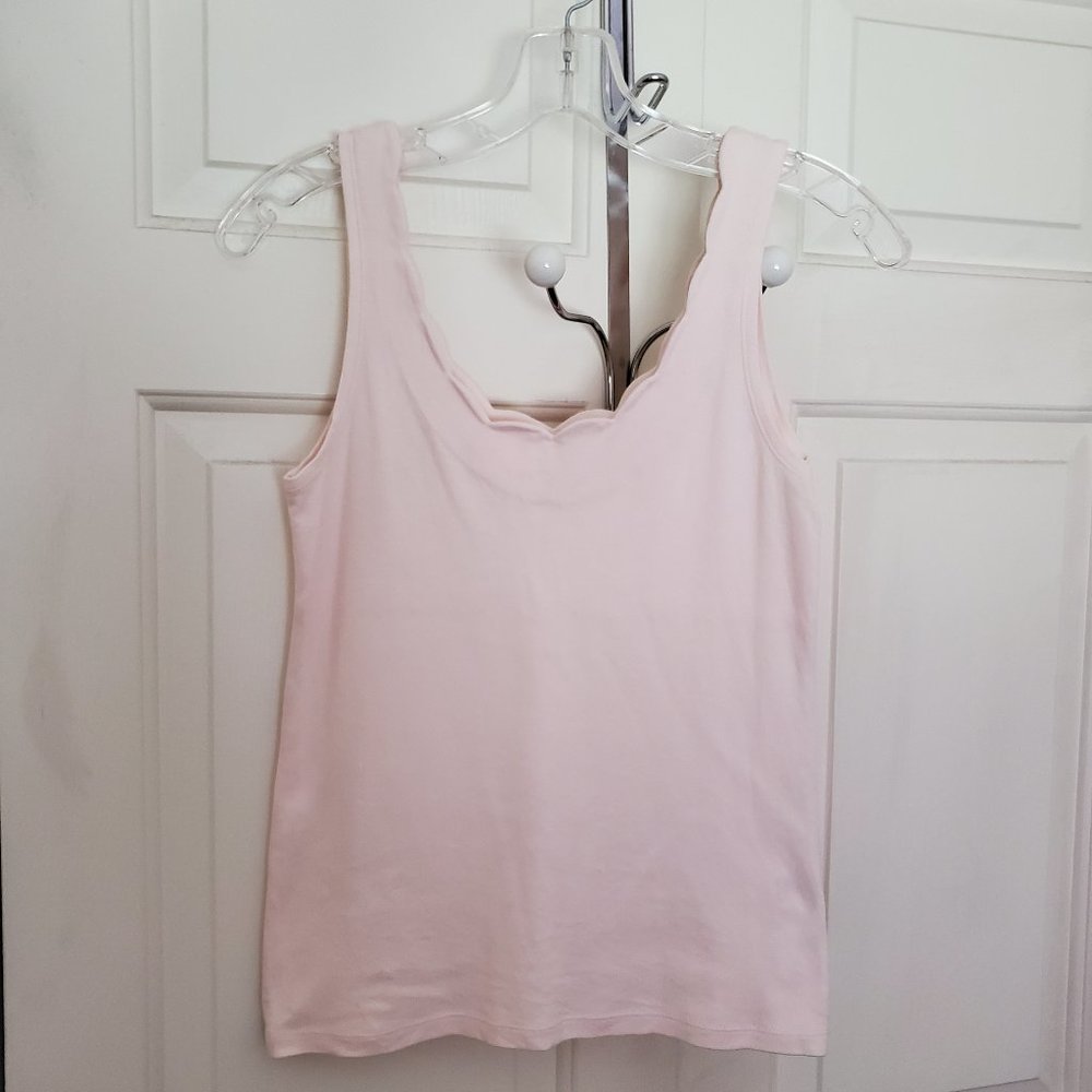 J.Crew Scallop Tank Top (+FREE BRAND NEW J.CREW TANK)